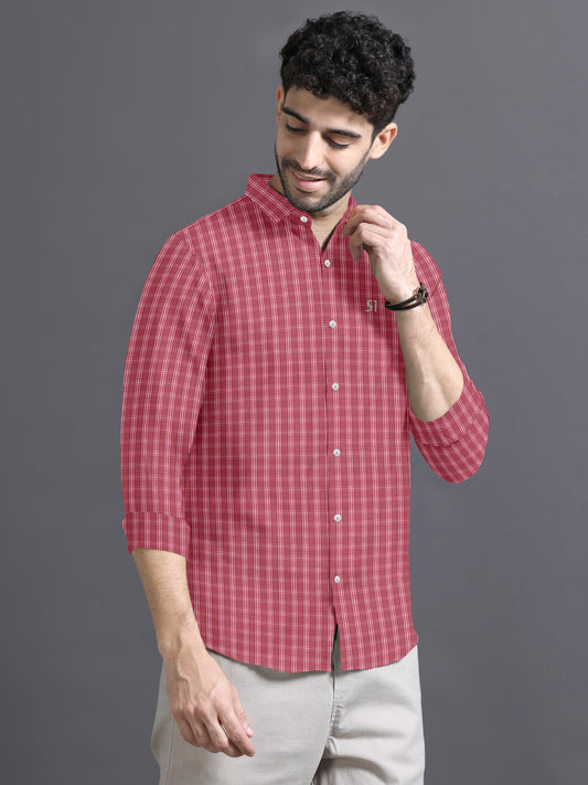 The Red Break Checkered Long Sleeve Shirt