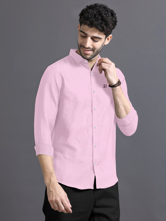 Pink Everlasting Solid Long Sleeve Shirt